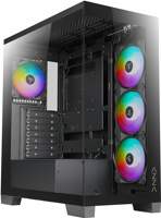 Case Azza Cove | Midi Tower | RGB | Tempered Glass | Zwart