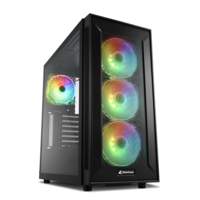 Sharkoon TG6M RGB | Midi Tower Behuizing | Zwart